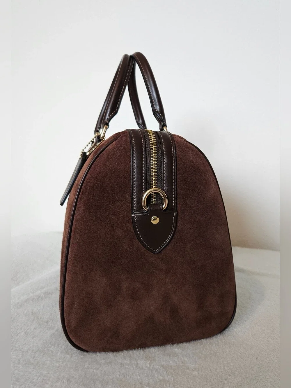 Coach Rowan Large Satchel - Vintage Brown Suede - NWOT - Picture 2 of 11